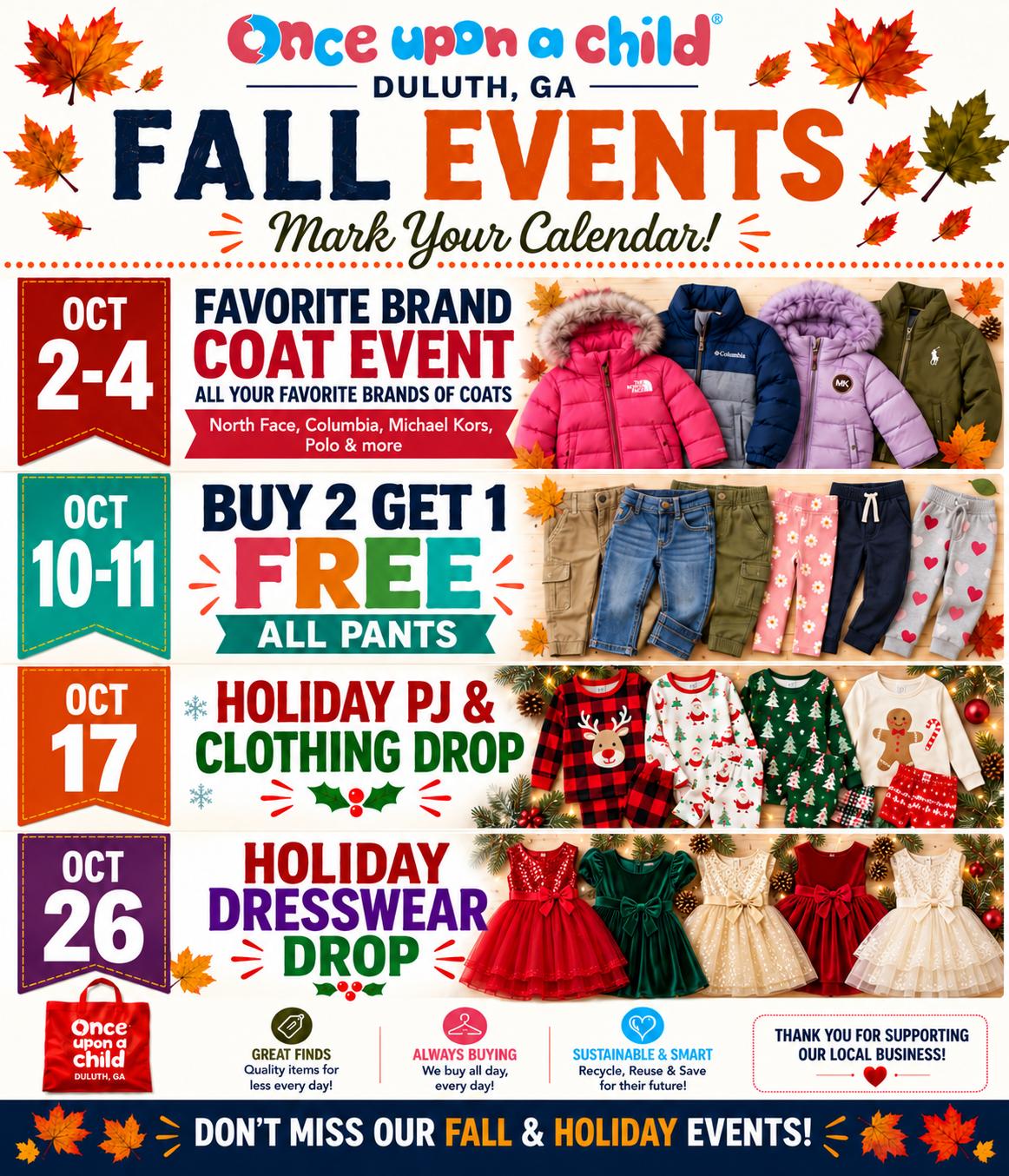 Don't miss our upcoming Fall events